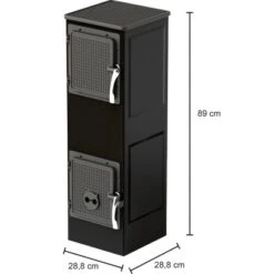 Werkstattofen Toba 2.0 (UNI 1000) Stahl Schwarz 6 KW EEK: A+ -Familie Produkt Geschäft 048126095445 VM01 100223 L