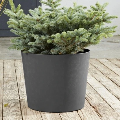 Poétic Pflanztopf Element Ø 40 Cm X 32 Cm Schiefer 6 Poétic Pflanztopf Element Ø 40 Cm X 32 Cm Schiefer – Bild 4