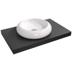 Aufsatzwaschbecken Imia 45 X 45 Cm Rund -Familie Produkt Geschäft 2137 Aufsatzwaschbecken 4