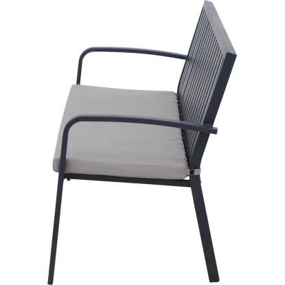 Gardamo 2er Bank Peros Inkl. Kissen Anthrazit 7 Gardamo 2er Bank Peros Inkl. Kissen Anthrazit – Bild 5