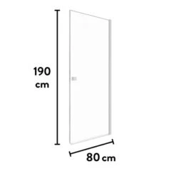 Baliv Dusch-Drehtür DUK-80.30T 80 Cm X 190 Cm Chrom -Familie Produkt Geschäft 250312107744 VM01 190221 L