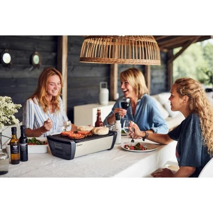 Enders®Holzkohle-Tischgrill Aurora Taupe Raucharm 10 Enders®Holzkohle-Tischgrill Aurora Taupe Raucharm – Bild 8