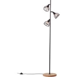 Brilliant Stehleuchte Avia Schwarz Und Holz -Familie Produkt Geschäft 4004353397004 4731 CU 03