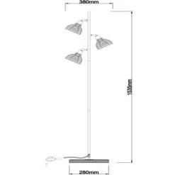Brilliant Stehleuchte Avia Schwarz Und Holz -Familie Produkt Geschäft 4004353397004 4731 VM 18