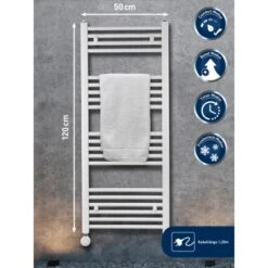 Elektrischer Badheizkörper Wuppertal Mit Programmierbarem Thermostat 600 W -Familie Produkt Geschäft 4007871151554 A01 010819