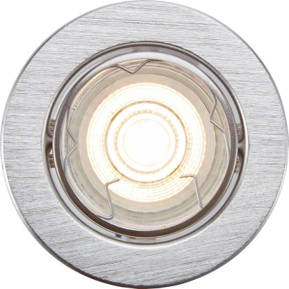 LED-Einbauleuchte 86R Metall Aluminiumfarben 3er-Set 4 LED-Einbauleuchte 86R Metall Aluminiumfarben 3er-Set – Bild 2