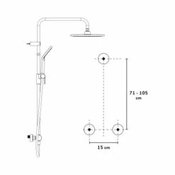 Baliv Überkopfbrause-Set KBS-22.21 Edelstahloptik -Familie Produkt Geschäft 4007873340116 WEB01 260521