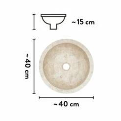 Baliv Aufsatzwaschbecken WBA-7040 Ø 40 Cm 15 Baliv Aufsatzwaschbecken WBA-7040 Ø 40 Cm -Familie Produkt Geschäft 4007873411496 VM01 170621