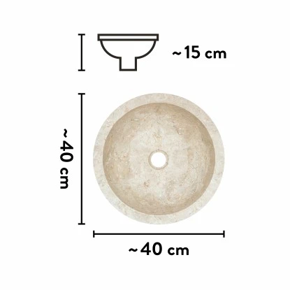 Baliv Aufsatzwaschbecken WBA-7040 Ø 40 Cm 9 Baliv Aufsatzwaschbecken WBA-7040 Ø 40 Cm – Bild 7