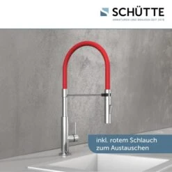 Schütte Spültischarmatur Mit Soft-Touch Schlauch Stilo Chrom-Schwarz -Familie Produkt Geschäft 4008431791807 2759 2