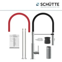 Schütte Spültischarmatur Mit Soft-Touch Schlauch Stilo Chrom-Schwarz -Familie Produkt Geschäft 4008431791807 2759 5