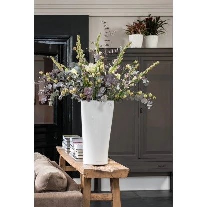 Lechuza Pflanzgefäß Delta Premium Ø 30 Cm X 56 Cm Weiß Hochglanz 9 Lechuza Pflanzgefäß Delta Premium Ø 30 Cm X 56 Cm Weiß Hochglanz – Bild 7