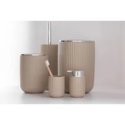 Wenko Schwingdeckeleimer Agropoli L Kosmetikeimer Mit Schwingdeckel 5,5 L Beige -Familie Produkt Geschäft 4008838354834 1068 05