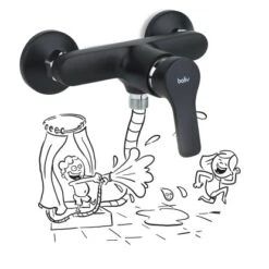 Baliv Duscharmatur DU-5750 Schwarz -Familie Produkt Geschäft 4048122122589 S03 171220 L