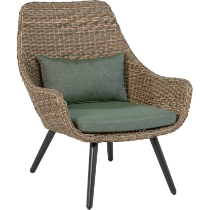 Balkonmöbel-Set Aliceville 3-teilig Polyrattan Grün-Grau 10 Balkonmöbel-Set Aliceville 3-teilig Polyrattan Grün-Grau – Bild 8