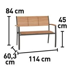 Gartenbank Bonlee 2-Sitzer FSC® 84,5 Cm X 114 Cm X 60,25 Cm -Familie Produkt Geschäft 4048124988053 VM 01