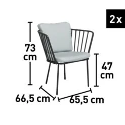 Balkonset Boonara Anthrazit 3-teilig -Familie Produkt Geschäft 4048126607075 VM01 160920