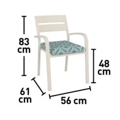 Stapelstuhl Prata Mit Sitzkissen 83 Cm X 56 Cm X 61 Cm -Familie Produkt Geschäft 4048126613403 VM01 171120