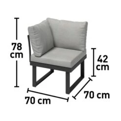 Alu-Ecksessel Lipson Aluminium Grau 13 Alu-Ecksessel Lipson Aluminium Grau -Familie Produkt Geschäft 4048126623280 60