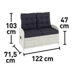 Lounge-Set Kalgan 6-teilig Wicker Eisgrau (B-Ware) -Familie Produkt Geschäft 4048126625642 170
