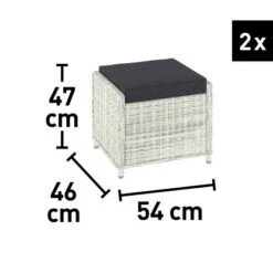 Lounge-Set Kalgan 6-teilig Wicker Eisgrau (B-Ware) -Familie Produkt Geschäft 4048126625642 190