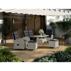 Lounge-Set Kalgan 6-teilig Wicker Eisgrau (B-Ware) -Familie Produkt Geschäft 4048126625642 20