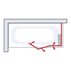 Schulte Komfort Badewannenfaltwand+Seitenwand 128,8 X 70 X 140 Cm -Familie Produkt Geschäft 4060991004858 6