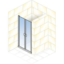 Schulte Pendeltür Logo Für Nische Echtglas Klar Hell 80 X 180 Cm -Familie Produkt Geschäft 4060991013133 2053 5