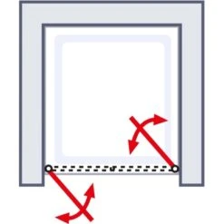 Schulte Pendeltür Logo Für Nische Echtglas Klar Hell 80 X 180 Cm -Familie Produkt Geschäft 4060991013133 2053 6