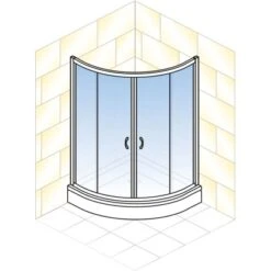 Schulte ExpressPlus Runddusche Sunny Sicherheitsglas Chromoptik 190x90x90cm -Familie Produkt Geschäft 4060991051197 2053 5