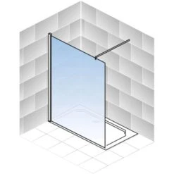 Schulte Alexa Style 2.0 Duschwand Walk In BlackStyle Atelier 1 Dekor 90 X 200cm -Familie Produkt Geschäft 4060991056772 2053 5