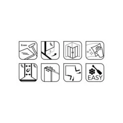 Baliv Duschkabine DUK-90.50E 90 Cm X 90 Cm Chrom -Familie Produkt Geschäft 4250312107799 WEB02 270521