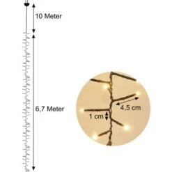 Amare LED-Lichterkette Galaxie 400 LEDs Mit Fernbedienung 6,7 M Warmweiß -Familie Produkt Geschäft 4251083906468 4655 03