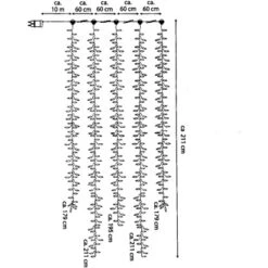 Amare LED-Clusterlichterkette Lichtervorhang Weiß -Familie Produkt Geschäft 4251083910151 4655 06
