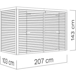 Bertilo Gartenschrank Box Bike 103 Cm X 207 Cm Anthrazit FSC® 27 Bertilo Gartenschrank Box Bike 103 Cm X 207 Cm Anthrazit FSC® -Familie Produkt Geschäft 42686005288 11021300 VM 01