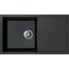 Miló Einbauspüle Granitverbundstoff Blissano 76 Schwarz