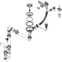 Miló Röhrensiphon-Set Mit Exzenter Mattschwarz Ø 114 Mm -Familie Produkt Geschäft 5903140018537 4