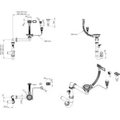 Miló Röhrensiphon-Set Mit Exzenter Mattschwarz Ø 114 Mm -Familie Produkt Geschäft 5903140018537 5