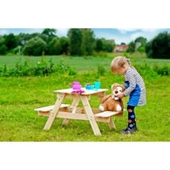 Timbela Kindersitzgarnitur Holz M012-1 Klein -Familie Produkt Geschäft 60827950648 11023400 AB 04