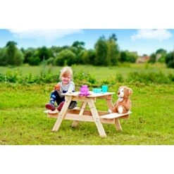 Timbela Kindersitzgarnitur Holz M012-1 Klein -Familie Produkt Geschäft 60827950648 11023400 AB 06