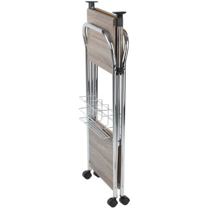 Wenko Servierwagen Liky Holzdekor Zusammenklappbar 6 Wenko Servierwagen Liky Holzdekor Zusammenklappbar – Bild 4