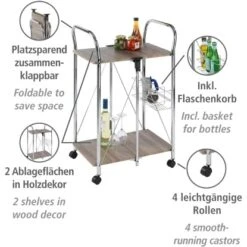 Wenko Servierwagen Liky Holzdekor Zusammenklappbar 23 Wenko Servierwagen Liky Holzdekor Zusammenklappbar -Familie Produkt Geschäft 686865 1068 11