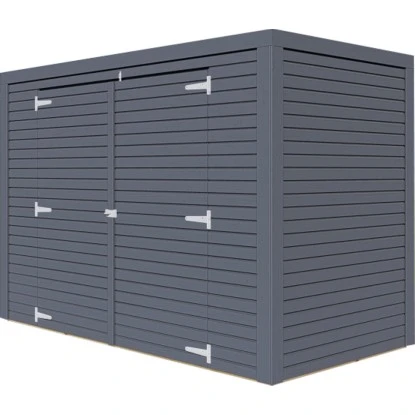 Bertilo Gartenschrank Box Bike 103 Cm X 207 Cm Anthrazit FSC® 7 Bertilo Gartenschrank Box Bike 103 Cm X 207 Cm Anthrazit FSC® – Bild 5