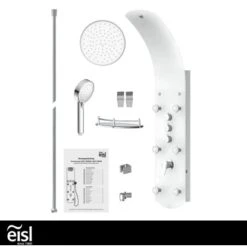 Eisl Duschpaneel Karibik 3 In 1 Mit Regendusche Sechs Massagedüsen Weiß -Familie Produkt Geschäft 7663628 2759 6