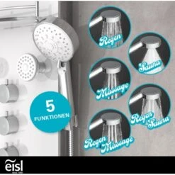 Eisl Duschpaneel Karibik 3 In 1 Mit Regendusche Sechs Massagedüsen Weiß -Familie Produkt Geschäft 7663628 2759 8