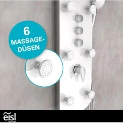 Eisl Duschpaneel Karibik 3 In 1 Mit Regendusche Sechs Massagedüsen Weiß -Familie Produkt Geschäft 7663628 2759 9