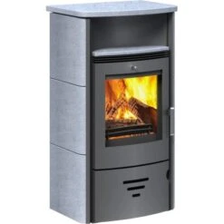 Accente Kaminofen Turin 2.0 Naturstein 6 KW Grau Mit Automatik EEK: A -Familie Produkt Geschäft 81 TURINGTS11FA 2881 Bild2