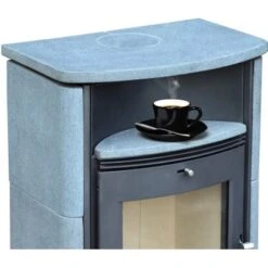 Accente Kaminofen Turin 2.0 Naturstein 6 KW Grau Mit Automatik EEK: A -Familie Produkt Geschäft 81 TURINGTS11FA 2881 Bild3