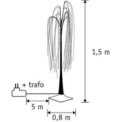 LED-Weidebaum Weiß Classic Weiß 400 Led IP44 Und Timer 150 Cm X Ø 80 Cm 5 LED-Weidebaum Weiß Classic Weiß 400 Led IP44 Und Timer 150 Cm X Ø 80 Cm -Familie Produkt Geschäft 8718861841350 3877 3