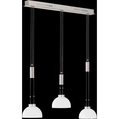 Fischer & Honsel LED-Pendelleuchte Avignon 3x 9 W Weiß-Nickel 2900 Lm 6 Fischer & Honsel LED-Pendelleuchte Avignon 3x 9 W Weiß-Nickel 2900 Lm – Bild 4